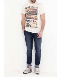 Мужская бежевая футболка от Sela