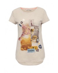 Женская бежевая футболка от Sela