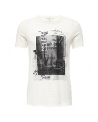 Мужская бежевая футболка от Selected Homme