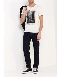 Мужская бежевая футболка от Selected Homme