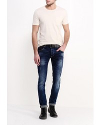 Мужская бежевая футболка от Selected Homme