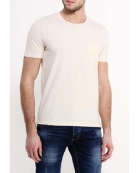 Мужская бежевая футболка от Selected Homme