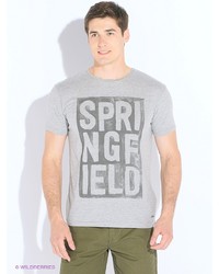 Мужская бежевая футболка от SPRINGFIELD