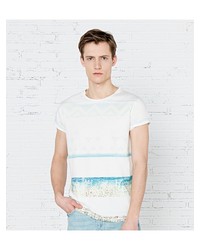 Мужская бежевая футболка от SPRINGFIELD