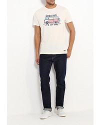 Мужская бежевая футболка от SPRINGFIELD