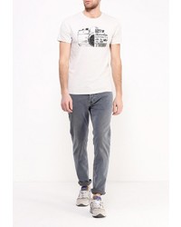 Мужская бежевая футболка от SPRINGFIELD