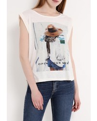 Женская бежевая футболка от Sweewe