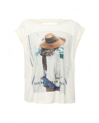 Женская бежевая футболка от Sweewe