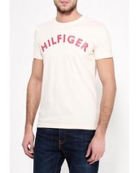 Мужская бежевая футболка от Tommy Hilfiger Denim