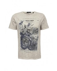 Мужская бежевая футболка от Top Secret