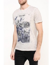 Мужская бежевая футболка от Top Secret