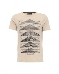 Мужская бежевая футболка от Top Secret