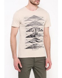 Мужская бежевая футболка от Top Secret