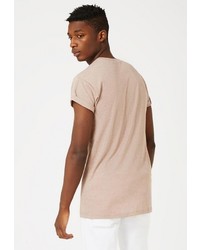 Мужская бежевая футболка от Topman