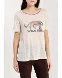 Женская бежевая футболка от Tricot Chic