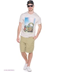 Мужская бежевая футболка от Volcom