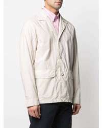 Мужская бежевая хлопковая куртка-рубашка от Aspesi
