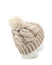 Женская бежевая шапка от Ferz