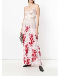 Женская бежевая шелковая майка от Ermanno Scervino