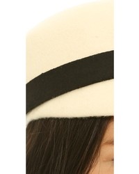 Женская бежевая шерстяная шляпа от Kate Spade