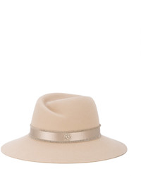 Женская бежевая шерстяная шляпа от Maison Michel