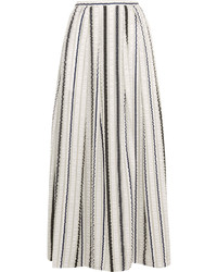 Бежевая шифоновая длинная юбка от Peter Pilotto