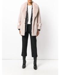 Бежевая шуба от Blancha