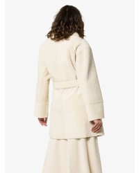 Бежевая шуба от Joseph