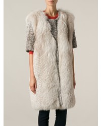 Бежевая шуба от Liska