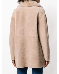 Бежевая шуба от Blancha