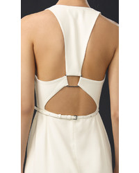 Бежевое вечернее платье от Halston