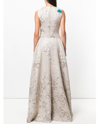 Бежевое вечернее платье от Talbot Runhof