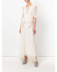 Бежевое вечернее платье от Chloé