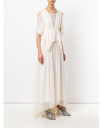 Бежевое вечернее платье от Chloé