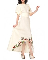 Бежевое вечернее платье от Yukostyle