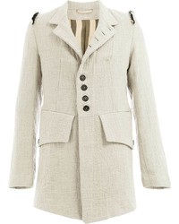 Бежевое длинное пальто от Ann Demeulemeester