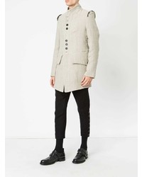 Бежевое длинное пальто от Ann Demeulemeester