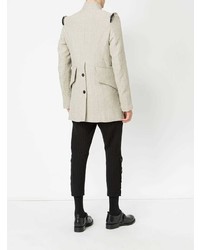 Бежевое длинное пальто от Ann Demeulemeester