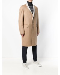 Бежевое длинное пальто от Maison Flaneur