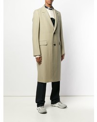 Бежевое длинное пальто от Lanvin