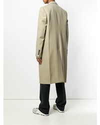 Бежевое длинное пальто от Lanvin