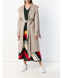 Женское бежевое пальто дастер от Joseph