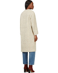 Женское бежевое пальто от Isabel Marant