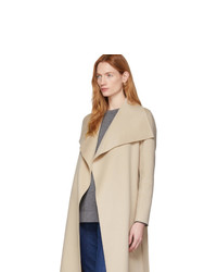 Женское бежевое пальто от Mackage