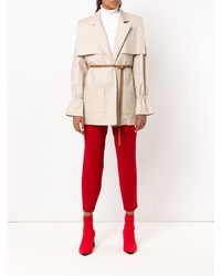 Женское бежевое пальто от Framed