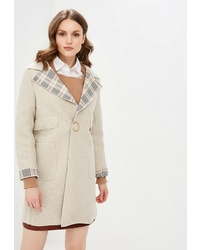 Женское бежевое пальто от Fresh Cotton