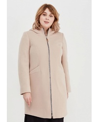 Женское бежевое пальто от Grand Madam