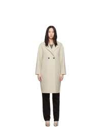 Женское бежевое пальто от Harris Wharf London