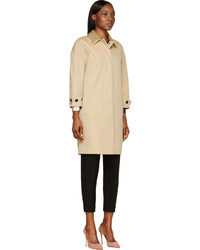 Женское бежевое пальто от Burberry