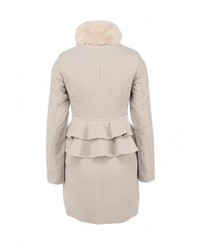 Женское бежевое пальто от LOST INK
